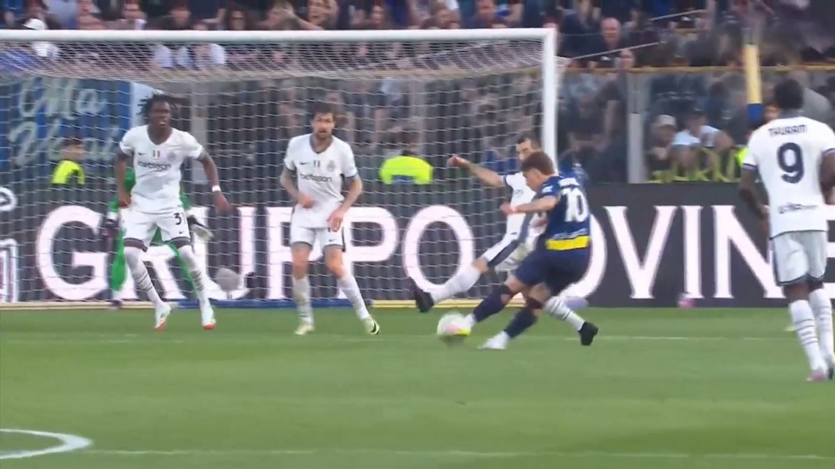 گل اول پارما به اینتر (آدریان برنابه)