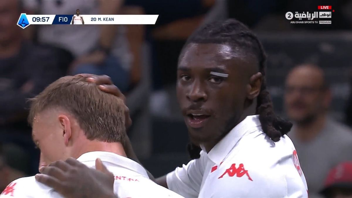 گل دوم فیورنتینا به میلان (مویزه کین)