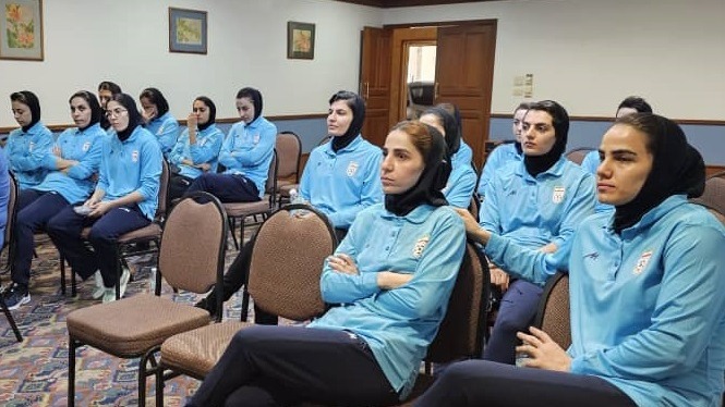 برگزاری جلسه فنی با بازیکنان فوتسال بانوان