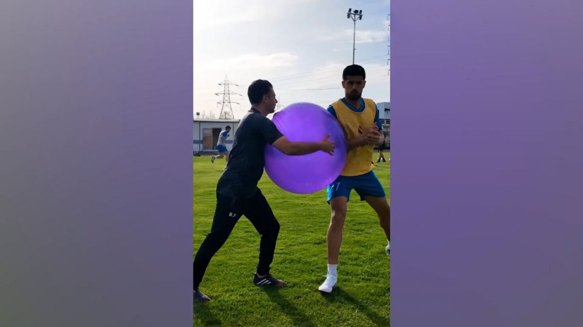 تمرینات بازیکنان آلومینیوم برای مصاف با گل گهر
