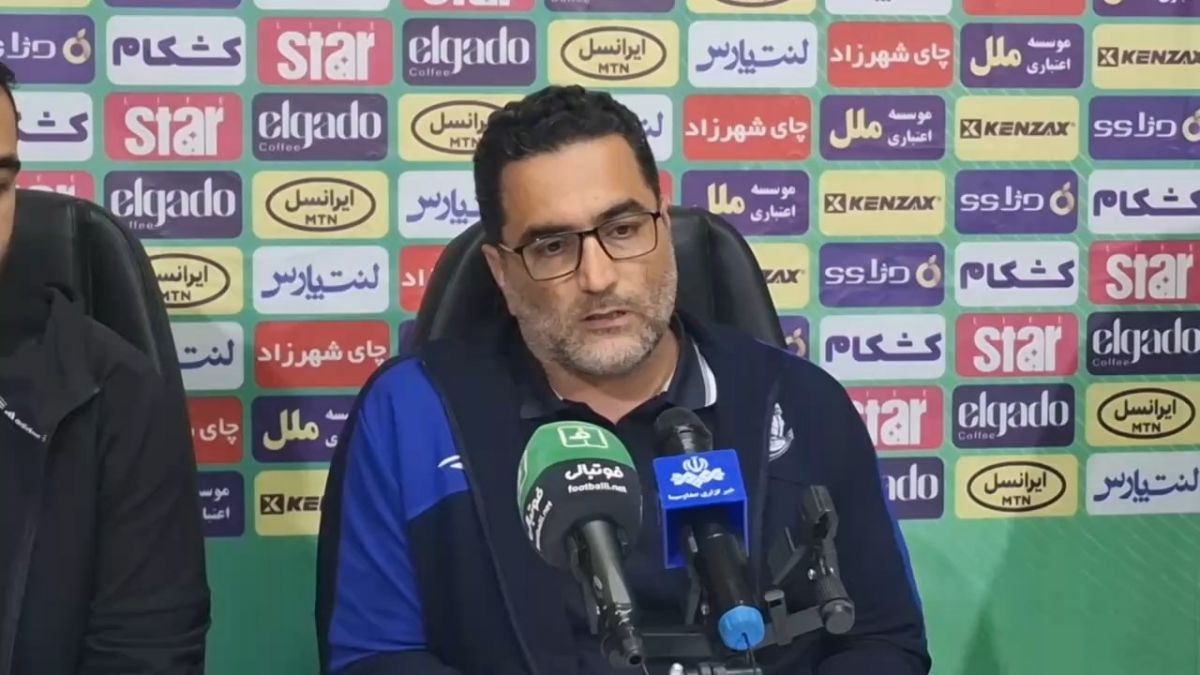 نشست خبری مهران برزگر مربی ملوان پیش از بازی با خیبر