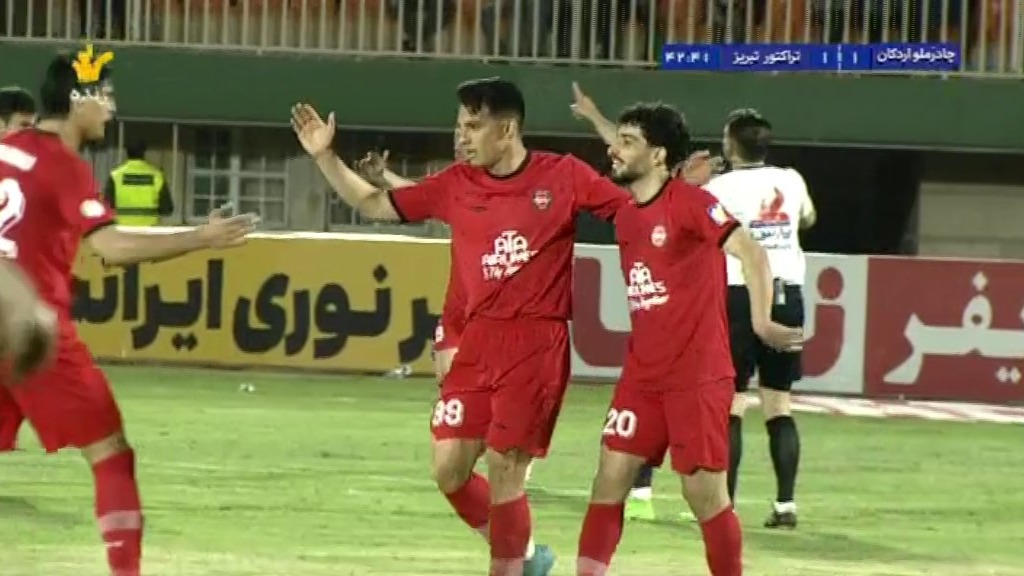 گل اول تراکتور به چادرملو (امیرحسین حسین زاده)