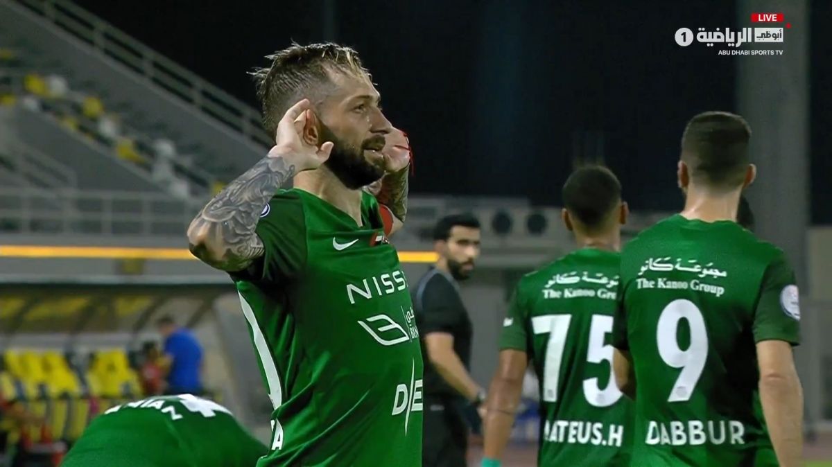 گل اول شباب الاهلی امارات به الاتحاد کلبا (کارتابیا)