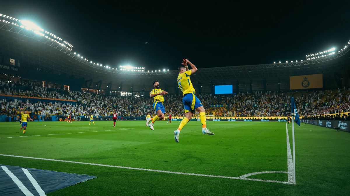 سوپرگل استثنایی و زیرطاق رونالدو به الریاض از زاویه دوربین تماشاگران