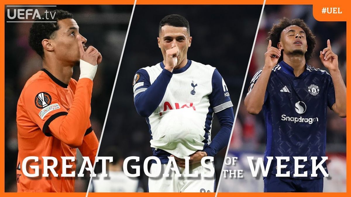 سوپرگلهای دور رفت 1/4 نهایی لیگ اروپا 25-2024 (عجب گلی از تاتنهام)