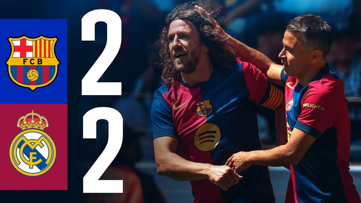 خلاصه بازی اسطوره های بارسلونا 2-2 رئال مادرید