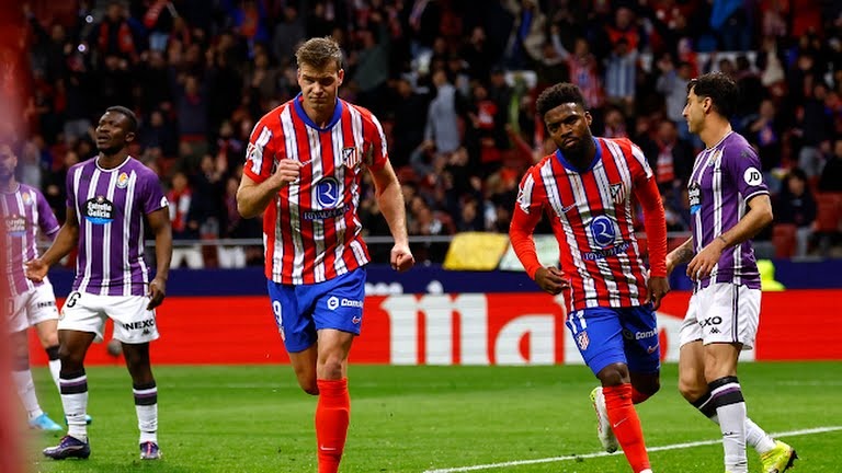 گل چهارم اتلتیکو مادرید به وایادولید (سورلوث)