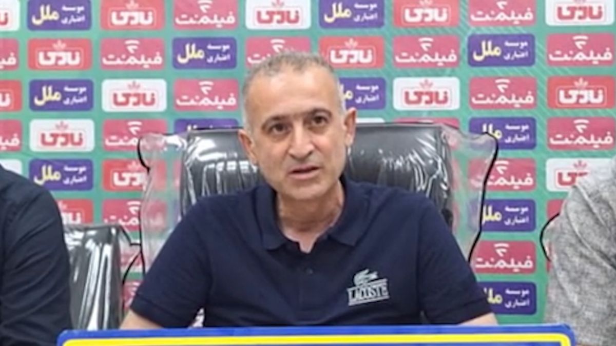 نشست خبری جنجالی کمالوند سرمربی صنعت نفت آبادان