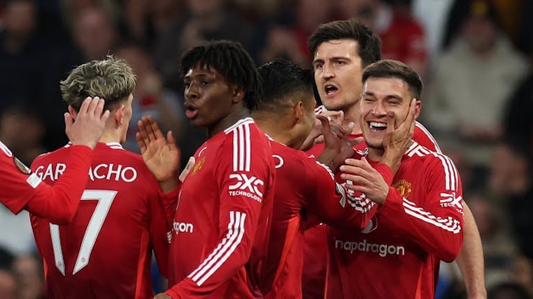 گل اول منچستر یونایتد به لیون (اوگارته)