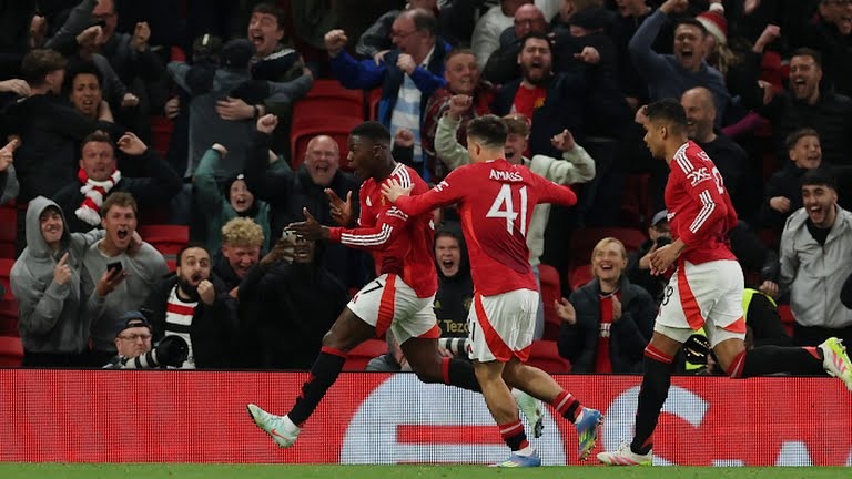 گل چهارم منچستر یونایتد به لیون (مینو دقیقه 120)