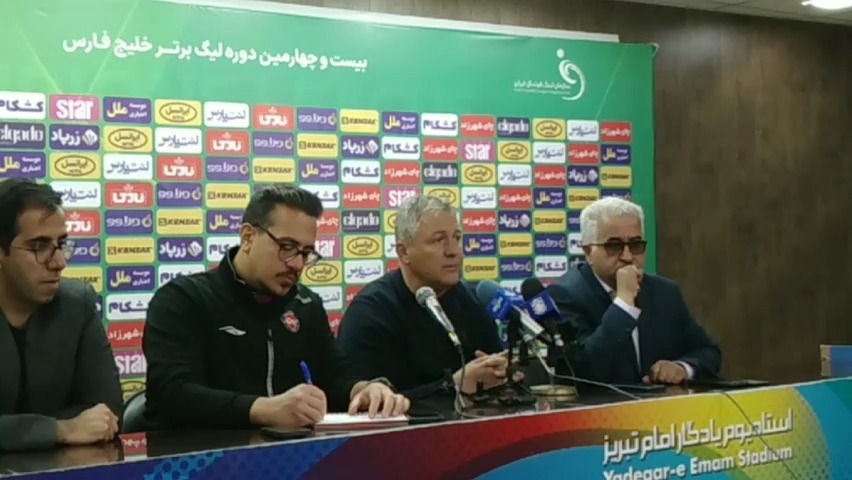 کنفرانس خبری اسکوچیچ سرمربی تراکتور پس از برتری مقابل ملوان