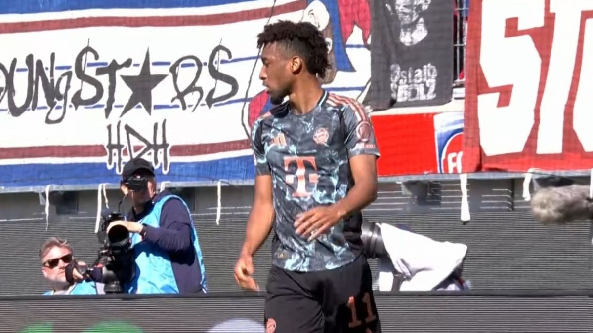 گل سوم بایرن مونیخ به هایدنهایم (کینگزلی کومان)