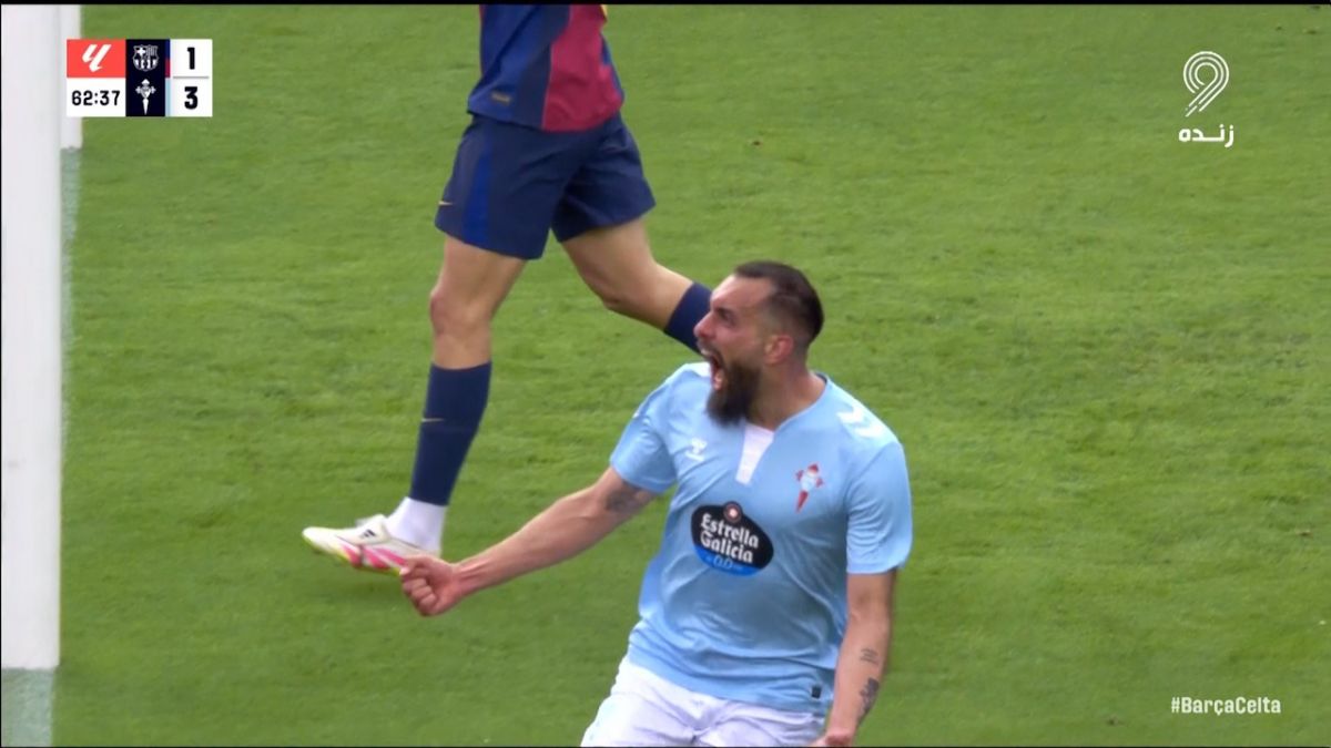 گل سوم سلتاویگو به بارسلونا (هت‌تریک ایگلسیاس)