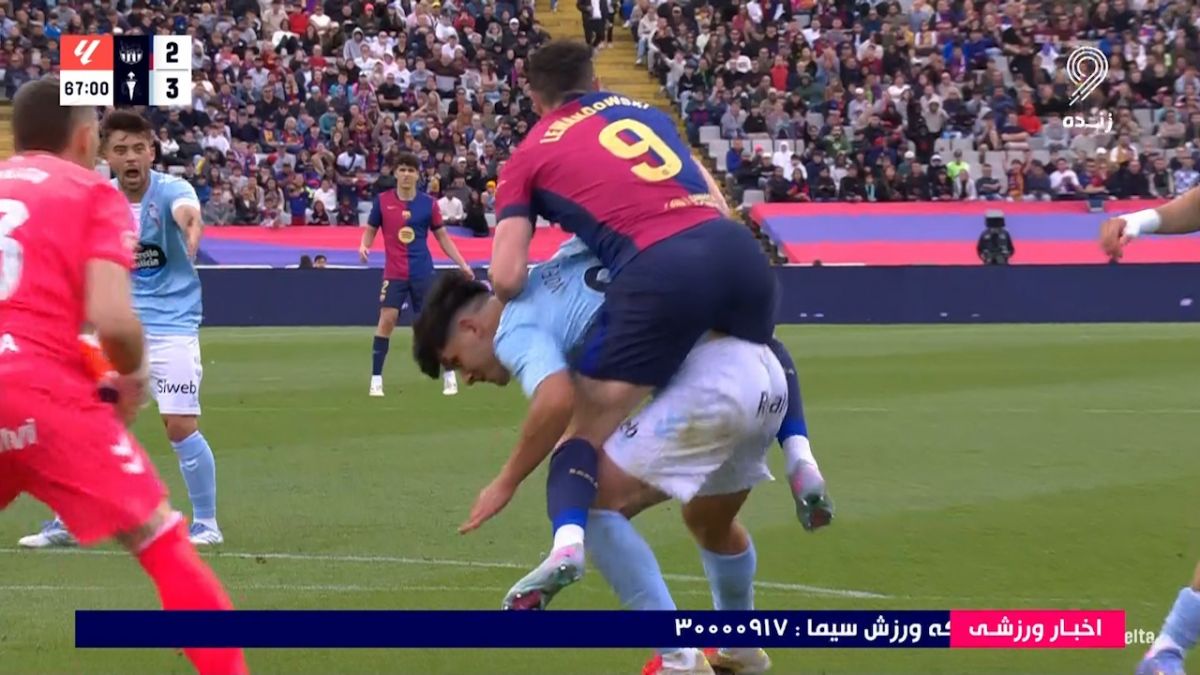 روبرت لواندوفسکی سوار بازیکن سلتاویگو شد!