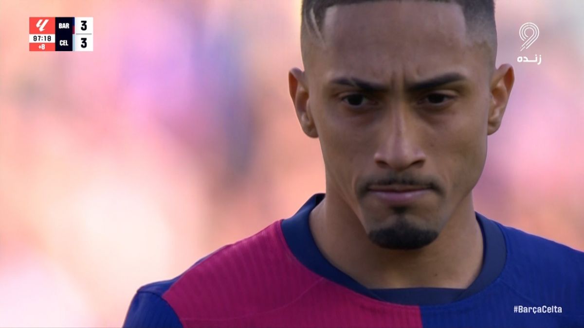 گل چهارم بارسلونا به سلتاویگو (رافینیا - پنالتی در دقیقه 95)