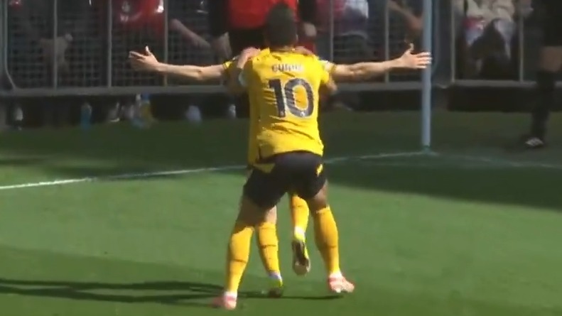 گل اول ولورهمپتون به منچستر یونایتد (سوپرکاشته سارابیا)