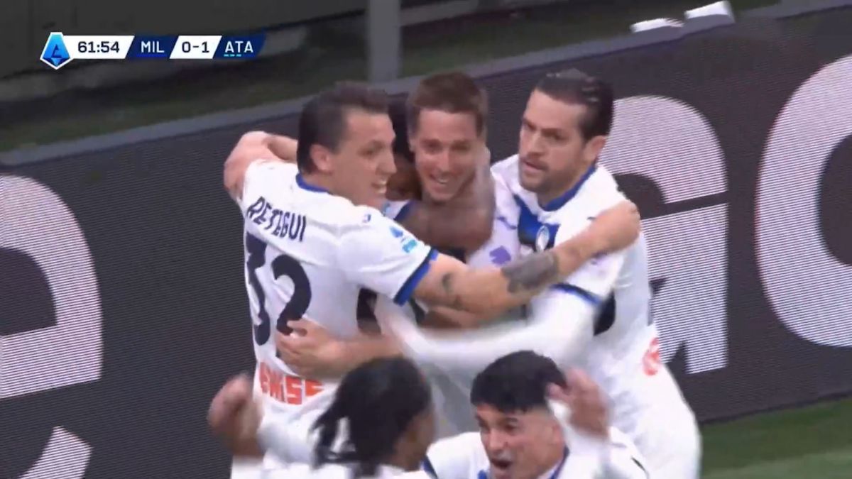گل اول آتالانتا به میلان (ادرسون)
