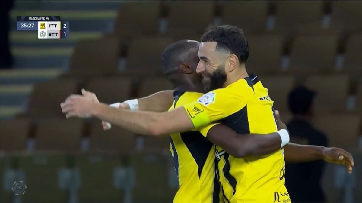 گل دوم الاتحاد به الاتفاق (کریم بنزما)