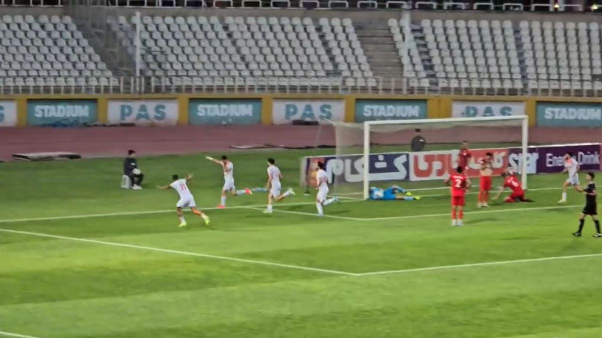 گل اول بعثت کرمانشاه به نیروی زمینی (سوپرگل عرفان پورافراز)