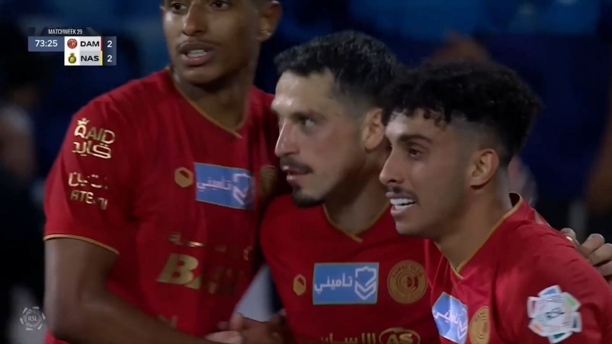 گل دوم ضمک به النصر (نیکولا استانچیو)