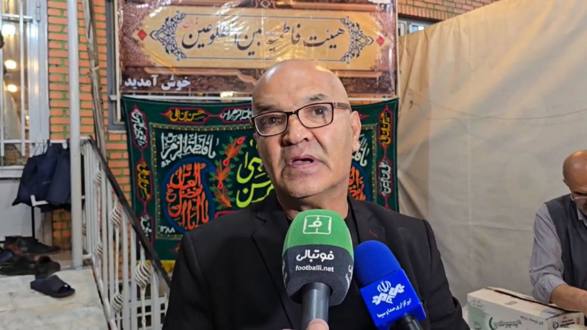 صحبت های رضا رجبی در حاشیه مراسم مذهبی فدراسیون فوتبال