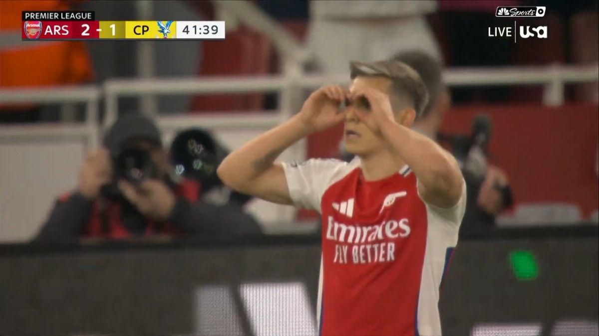 گل دوم آرسنال به کریستال پالاس (لئاندرو تروسار)