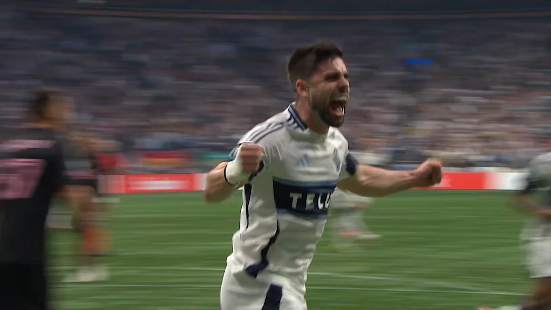 گل اول ونکوور وایتکپز به اینتر میامی (وایت)