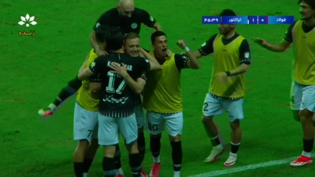 گل اول تراکتور به فولاد (دروژدک)