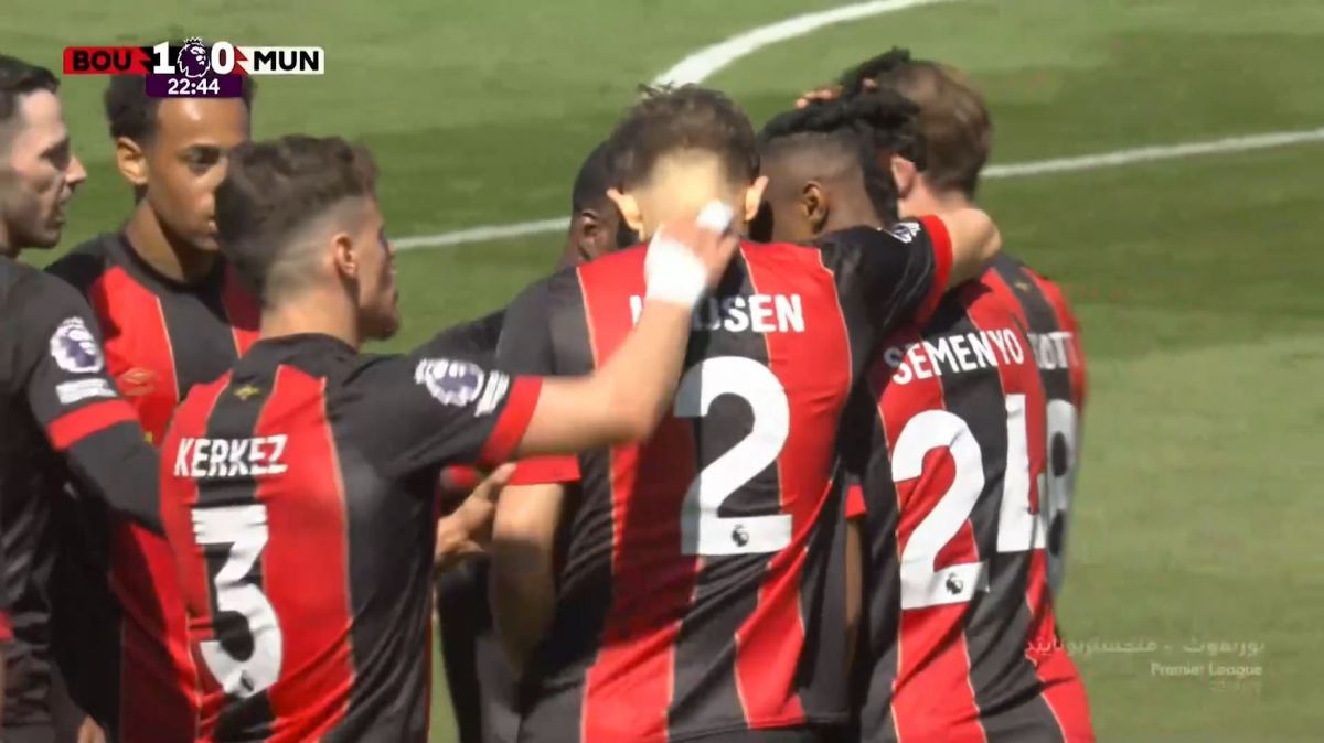 گل اول بورنموث به منچستر یونایتد (آنتونیه سمنیو)