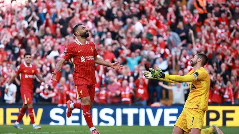 گل چهارم لیورپول به تاتنهام (محمد صلاح)