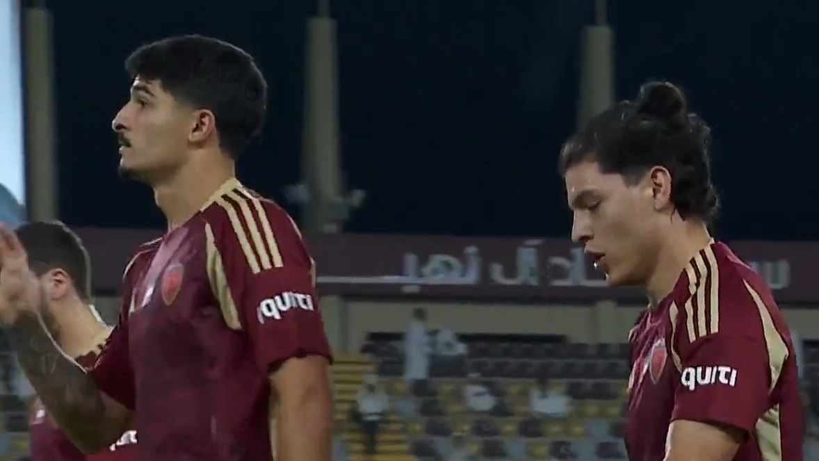 گل اول الوحده امارات به شباب الاهلی (کوین)