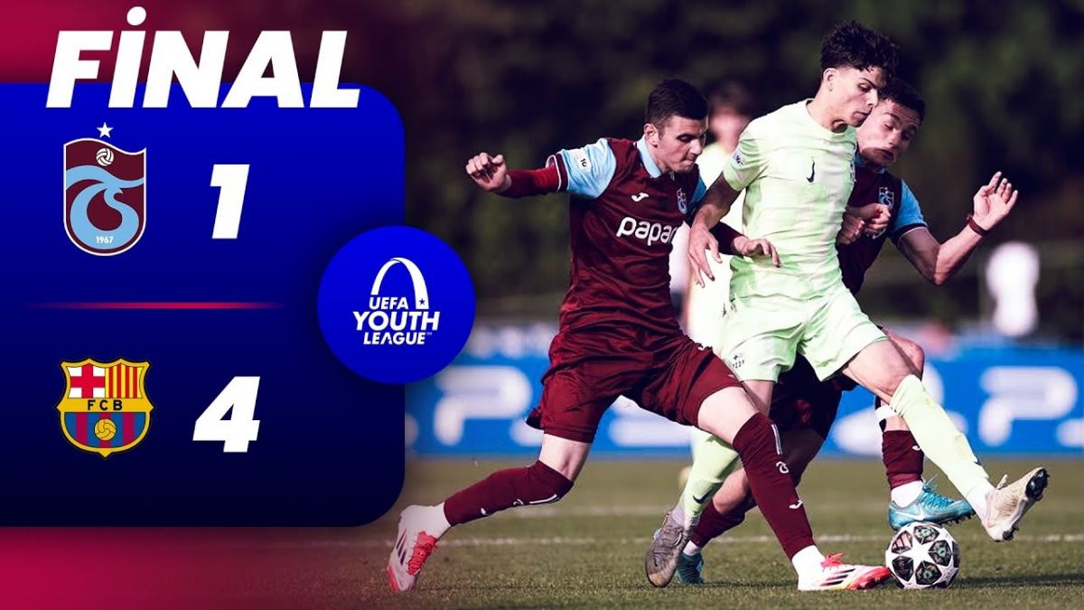 خلاصه بازی بارسلونا 4-1 ترابزون اسپور (فینال جوانان قهرمانی اروپا)