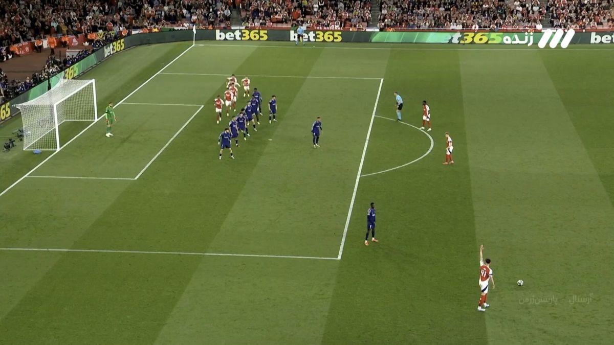 گل اول آرسنال به پاری سن ژرمن به دلیل آفساید جالب مردود اعلام شد