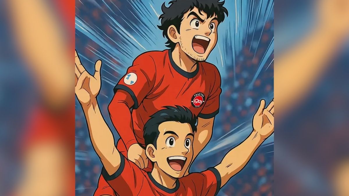 تیم تراکتور به سبک کارتون فوتبالیست ها