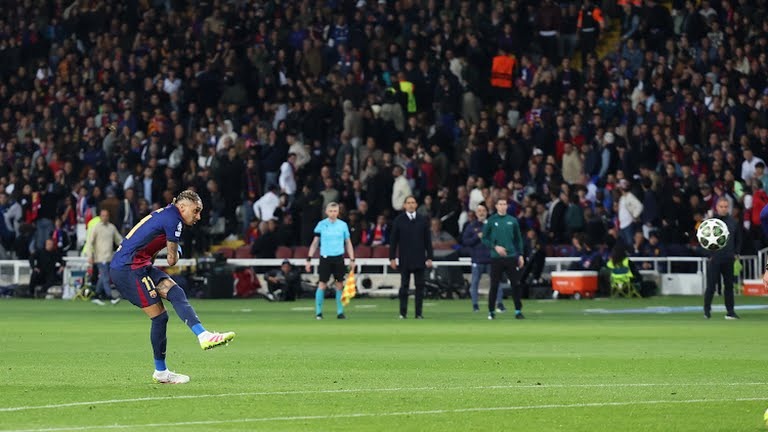 گل سوم بارسلونا به اینتر (سوپرگل رافینیا)