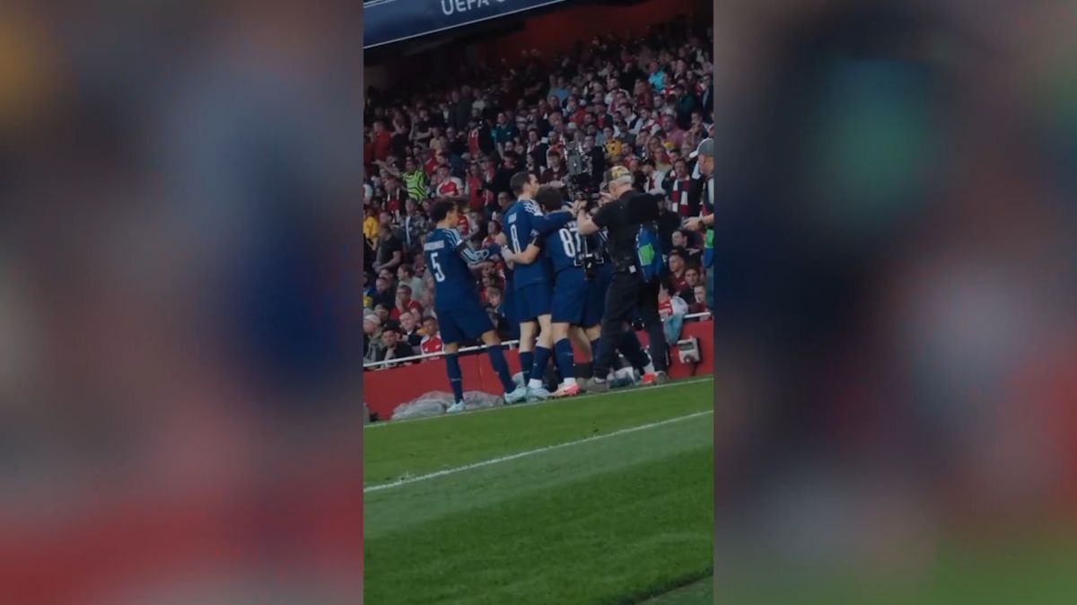 گل عثمان دمبله به آرسنال از زاویه دوربین پاری سن ژرمن