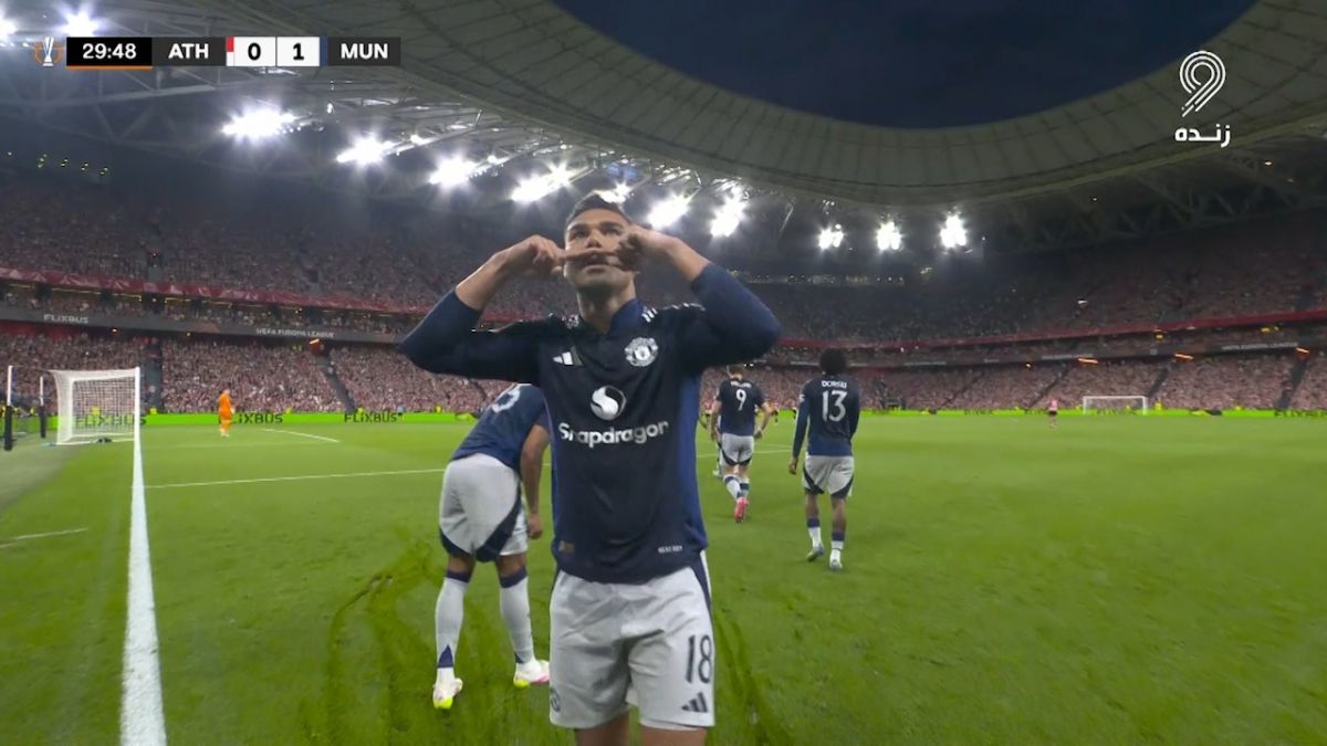 گل اول منچستر یونایتد به بیلبائو (کاسمیرو)