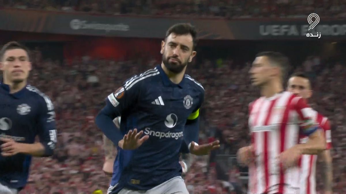 گل دوم منچستر یونایتد به بیلبائو (برونو فرناندز - پنالتی)