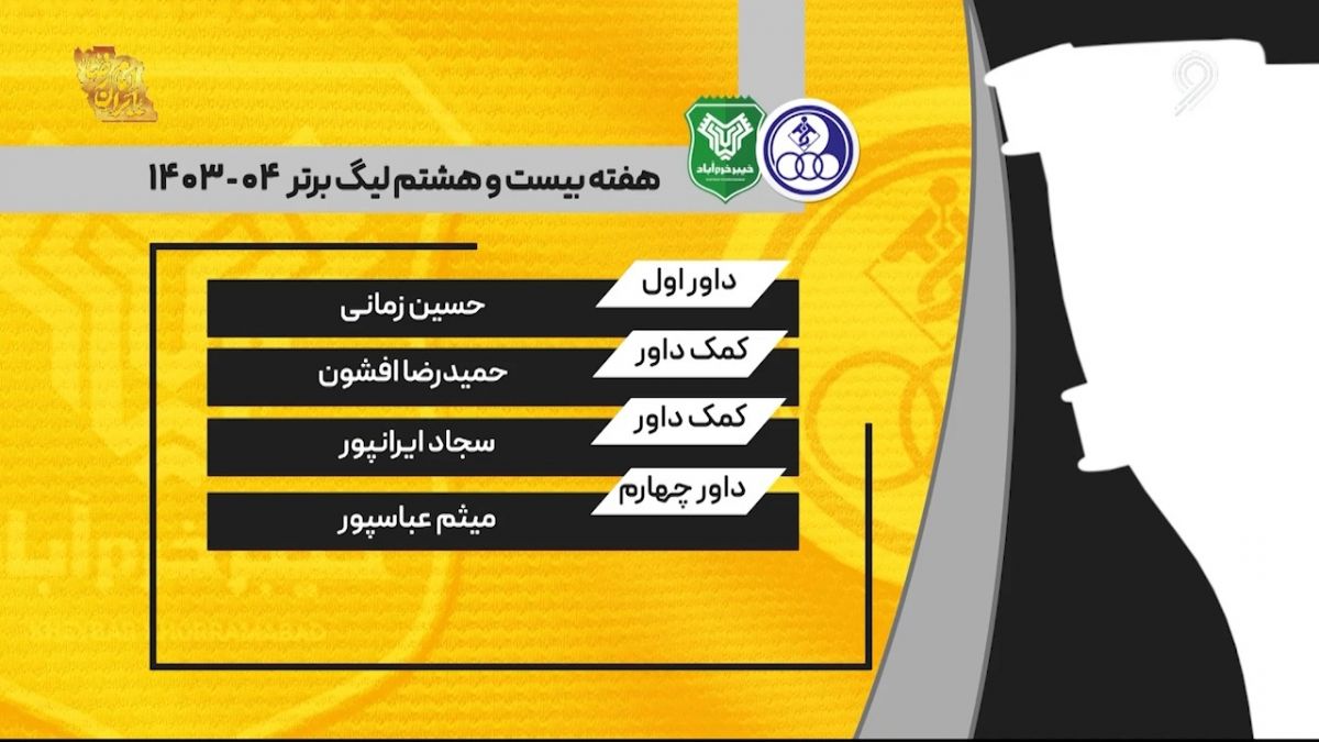 کارشناسی داوری استقلال خوزستان - خیبر خرم آباد