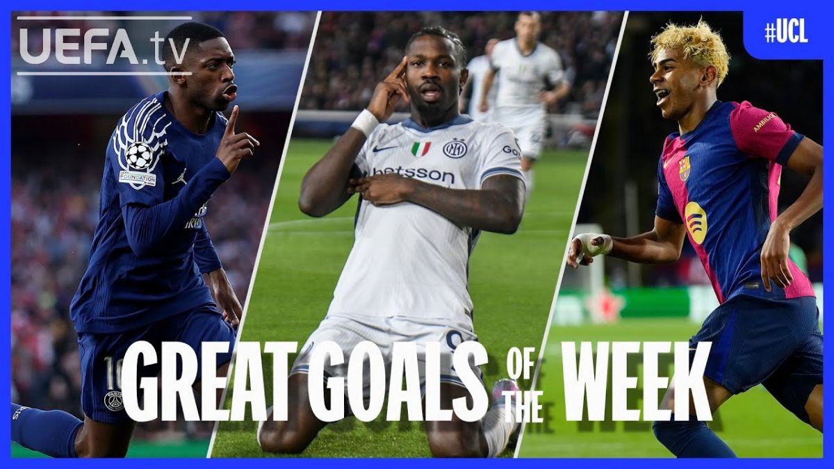 سوپرگلهای بازیهای رفت نیمه نهایی لیگ قهرمانان اروپا 2024-2025