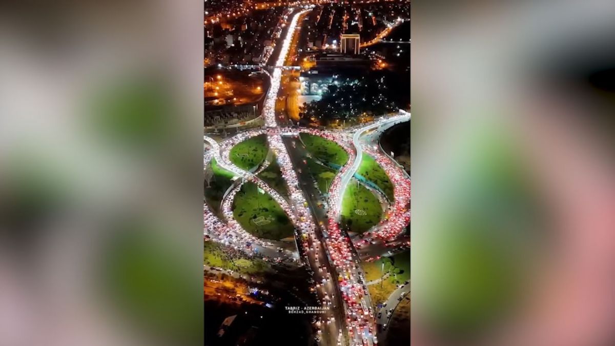 نمایی دیدنی و باشکوه از شب قهرمانی تراکتور در تبریز