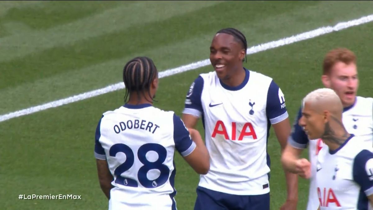 گل اول تاتنهام به وستهام (ویلسون اودوبرت)