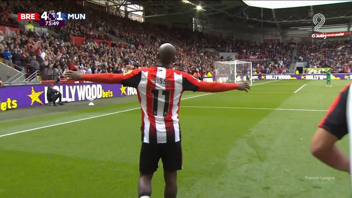 گل چهارم برنتفورد به منچستر یونایتد (یوان ویسا)