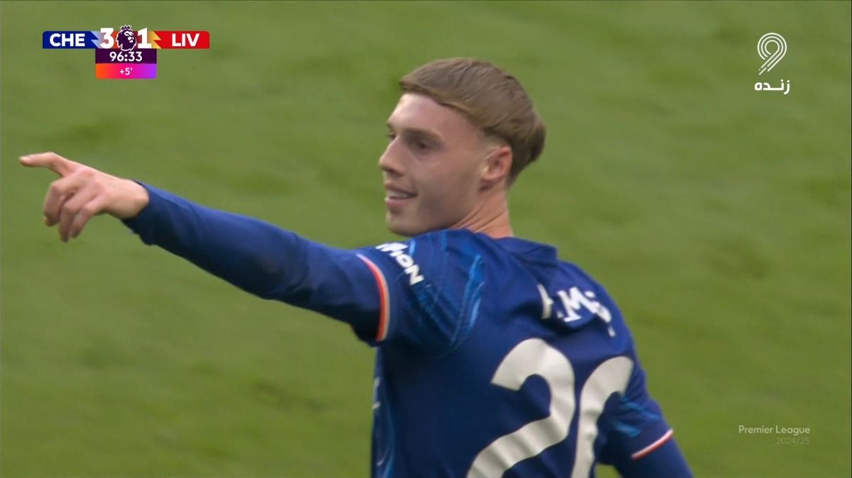 گل سوم چلسی به لیورپول (پالمر - پنالتی)