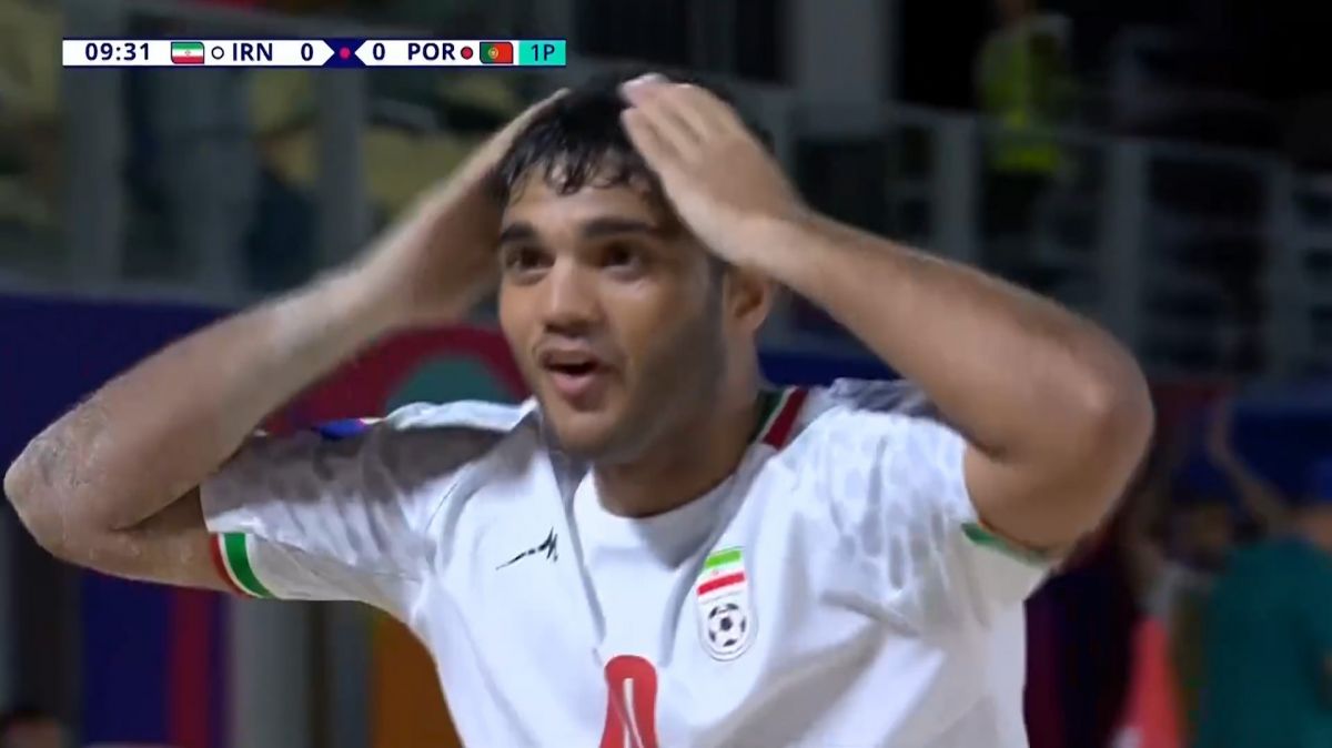 گل اول تیم ملی فوتبال ساحلی ایران به پرتغال (نظرزاده)
