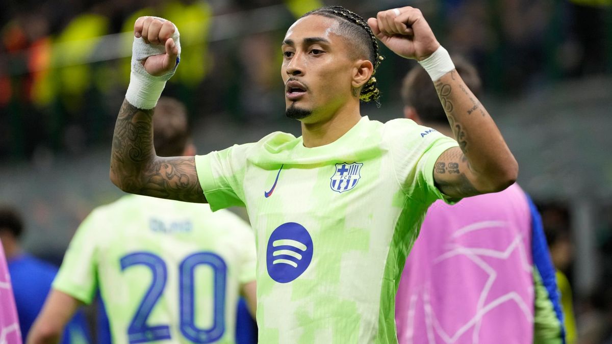 گل سوم بارسلونا به اینتر (رافینیا)