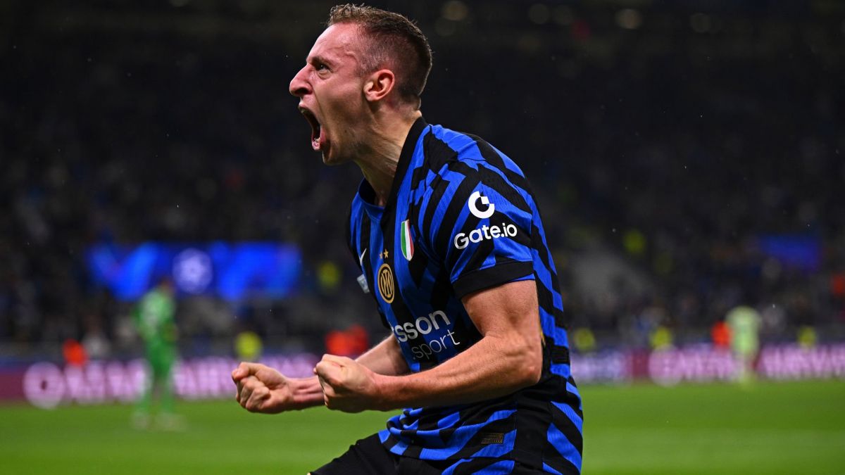 گل چهارم اینتر به بارسلونا (فراتزی با پاس گل مهدی طارمی)