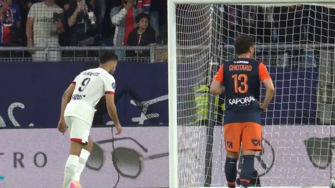 گل سوم پاری سن ژرمن به مون پلیه (دبل راموس)