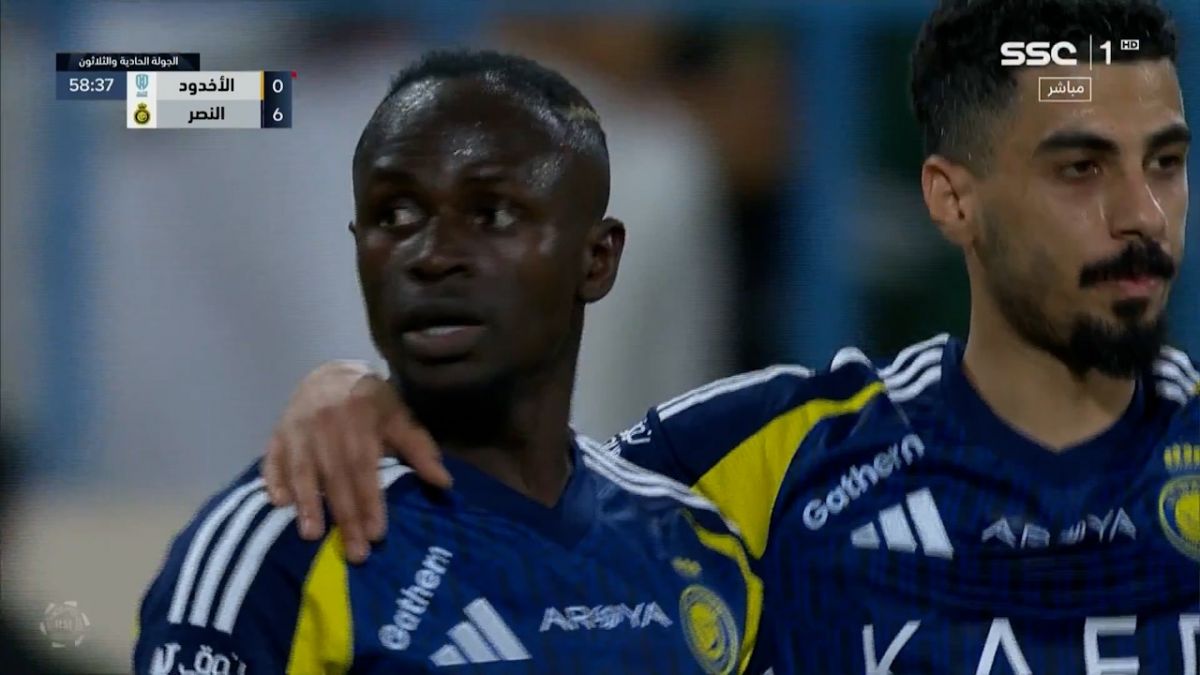 گل ششم النصر به الاخدود (دبل سادیو مانه)