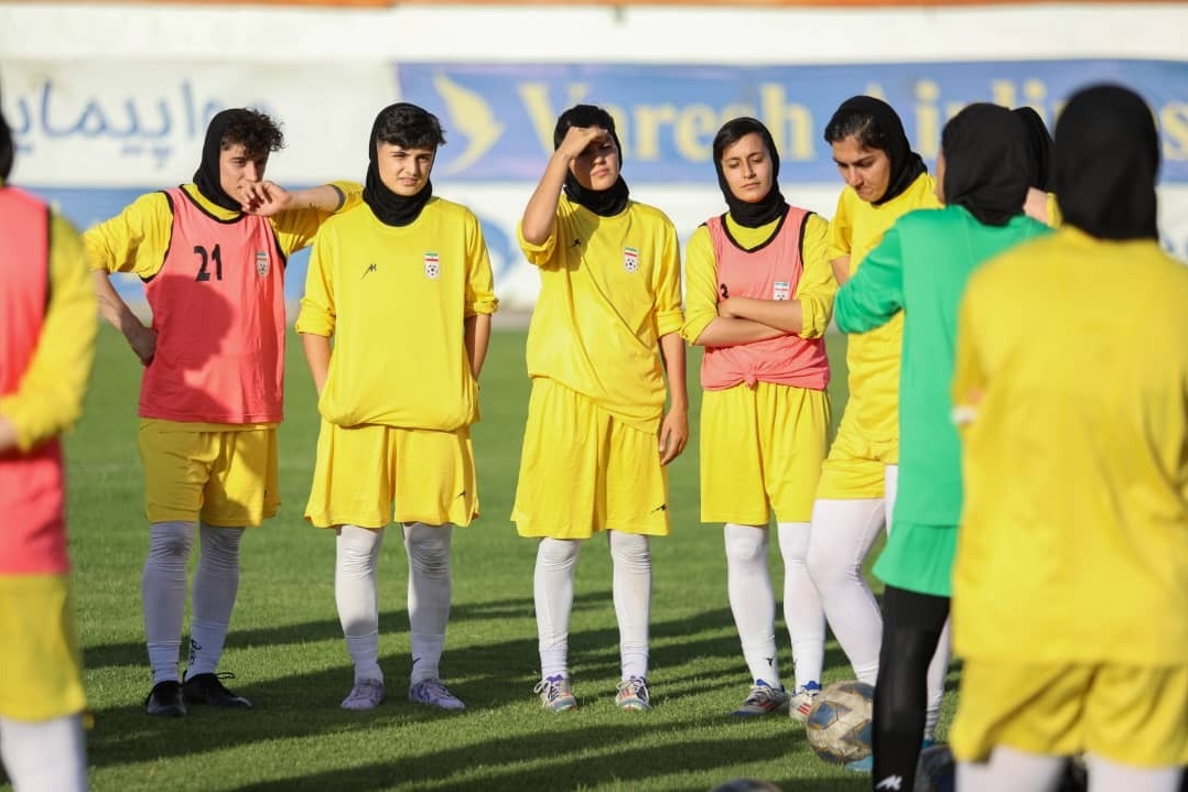 تمرکز بانوان ملی‌پوش بر روی انجام تمرینات تاکتیکی